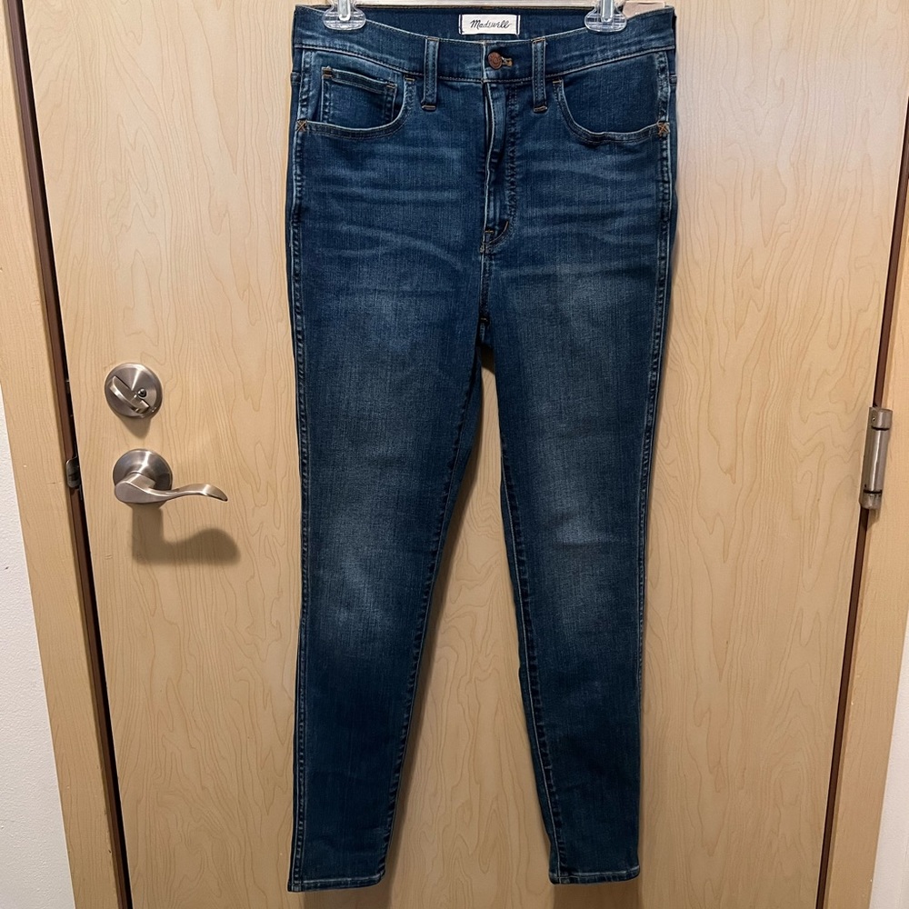 Madewell Women's Skinny Jeans - Dark Blue